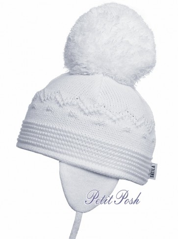 Satila of Sweden Belle Knitted Hat in white