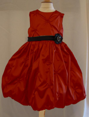 Sarah Louise 7209r Red and Black Puffball Dress
