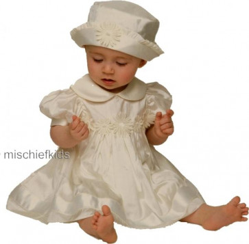 Little Darlings BS4236 Daisy Silk Christening Dress Set