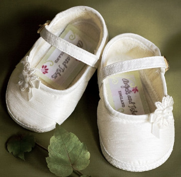 Angels and Fishes ANGEL and SPIRIT FAIRY Ivory Pram Shoe