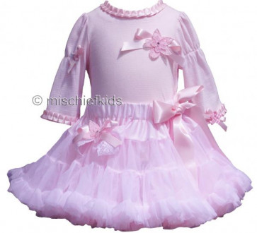Little Darlings LD2003 Pink Tulle Pettiskirt and Top Set