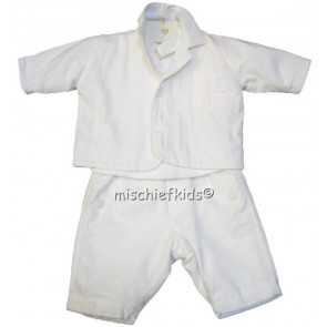 Confetti 22071 White Soft Cotton Jacket -