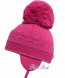 Satila of Sweden Belle Knitted Hat in Fuchsia Cerise Pink