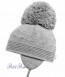 Satila of Sweden Belle Knitted Hat in pale grey