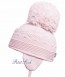 Satila of Sweden Belle Knitted Hat in soft whisper pink