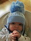 Satila Twine Blue Big Pom Hat