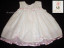 Abella white & pink baby dress