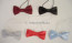 Antonio Villini PD007 Bow Tie on Elastic BLACK BLUE SILVER BURGUNDY AND RED