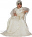 Little Darlings Olivia G2090 Christening gown and bonnet in duchess silk (pure silk)