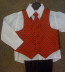 OCCASIONS RORY A451X Red Four Piece Waistcoat Suit
