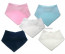 ANGELS Double layer Jersey Cotton Bandanna Dribble Bib. White, Pink, Blue, Navy or Ivory