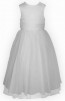 Frazer and James D922 Tulle and Satin Simple Sash Dress