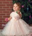 Sarah Louise 070064 TIFFANY Ivory Peach Christening Dress