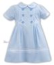 Little girls powder blue sailor dress ages 3 month to 3 years