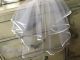 Little People 2022x White Tulle double layer satin edged  holy cross communion veil 