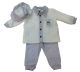 Couche Tot CT4173 Grey Baby Boys 3 Piece Set GIFT BOXED