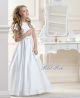 Lacey Bell CD18 LIVY Bow Back Satin Communion Dress 