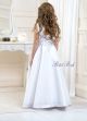 Lacey Bell Full length satin communion dress with lace up back