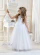 Lacey Bell CD1 LALIA Glitter Tulle Communion Dress - Back View -Ankle Length