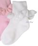 Pex FESTIVAL White Lace Top Baby Girls Socks 3 pair pack