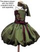 OCCASIONS 24020 Olive Gleam Glamourball Dress