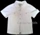 Eliane et Lena 27704 Boys Sample White Short Sleeve Shirt BROUSSE