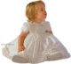 Little Darlings BS9009 Amelia Silk Christening Bloomer Dress Set