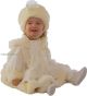 Little Darlings D373 Angel Victorian Ivory Hooded Coat Dress