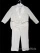 OCCASIONS JAMES Boys 6 Piece Tailed Tuxedo Suit WHITE or BLACK