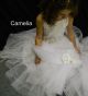 OCCASIONS CAMELIA L A7002X White Beaded Satin and Tulle Communion Dress