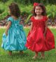 Sarah Louise 070 8472 Ballerina Length Dress RED or TURQUOISE