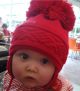 Satila of Sweden MALVA Huge Pom Hat RED