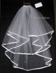 Little People 1981 White Pearl and Diamante Satin Trim Veil