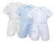 Sarah Louise 011438 boys buster suit white ivory or blue